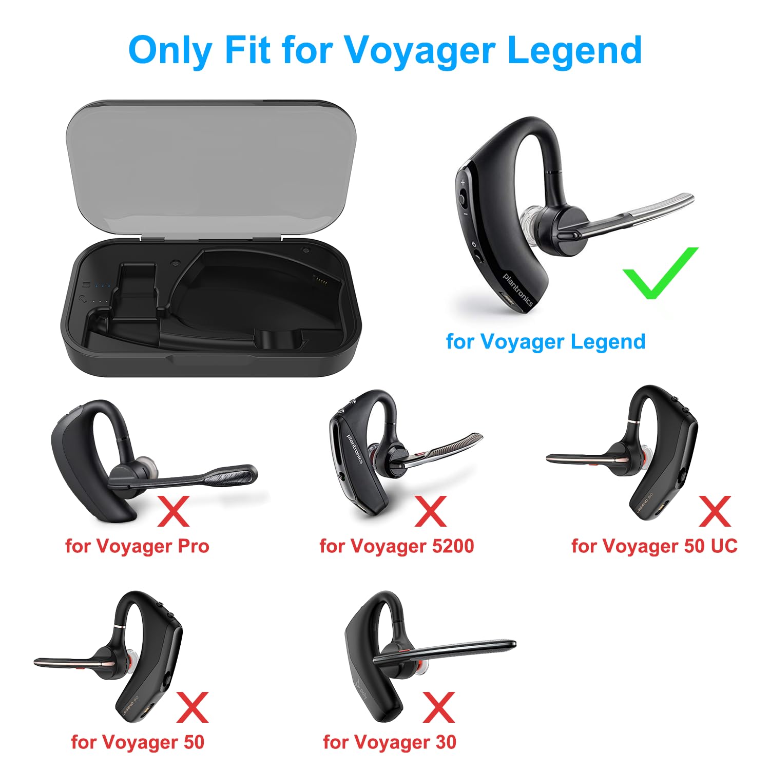 Plantronics ワイヤレスヘッドセット 充電ケース付き 楽天市場】【 本体＋充電ケース付き 】プラントロニクス