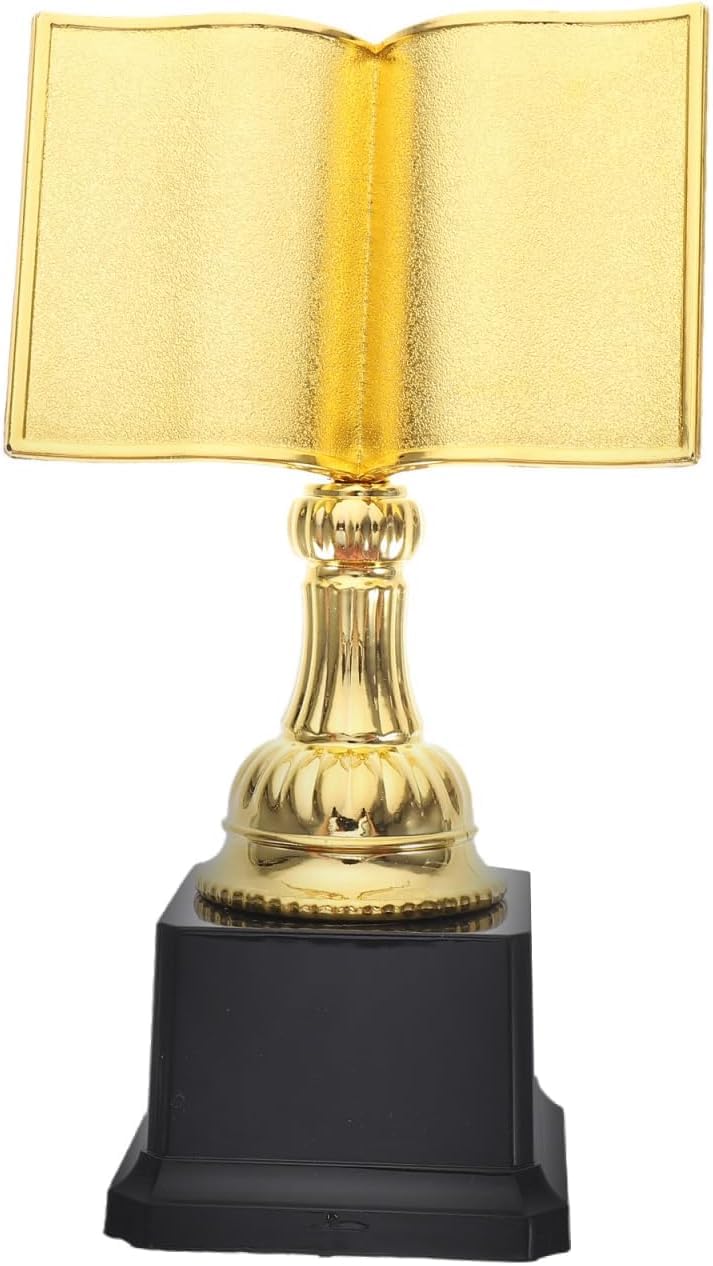 Niltracy Multicolor Trophy Cup Book Shaped Trophy First Place Trophies Prize Reading Appreciation Winning Prizes