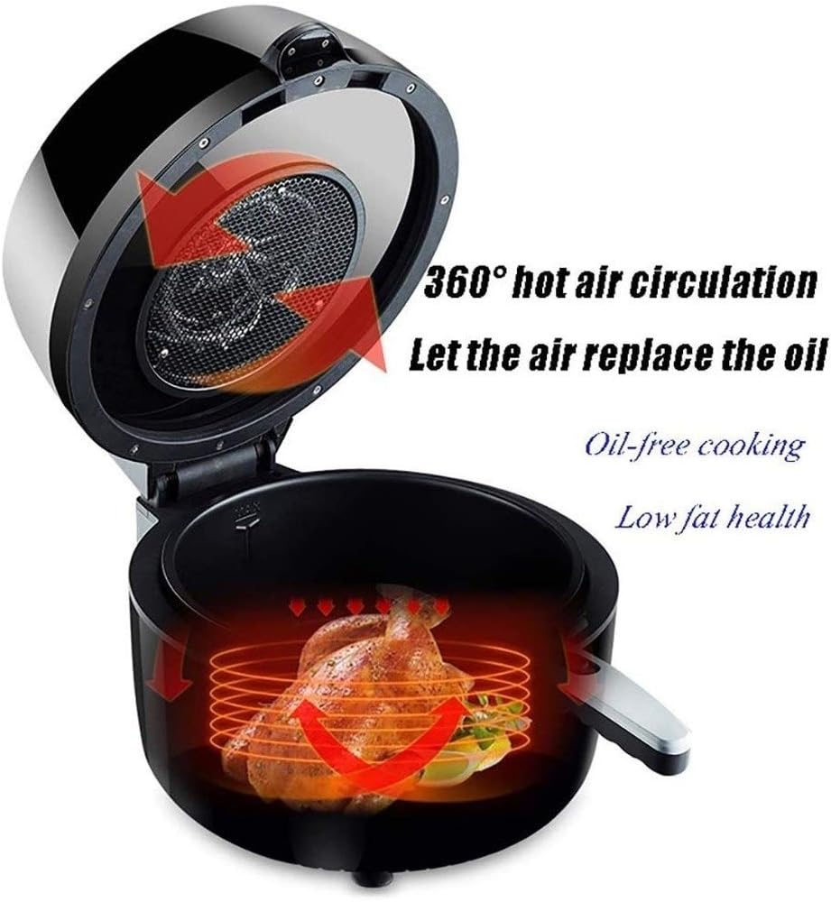 The Air Fryer With Adjustable Temperature Tower Has a Fast Circulation System, Oil-free and Low-fat Cooking