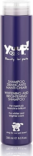 YUUP! Champú blanqueador e iluminador para perros y gatos, elimina de forma segura las manchas sin blanqueador, bambú, flor de loto y semillas de