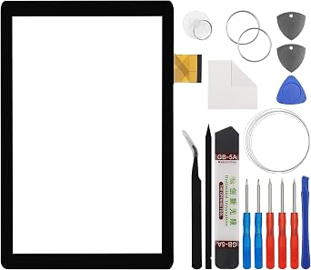 محول رقمي للوحة شاشة تعمل باللمس بدون شاشة LCD متوافق مع Visual Land Prestige Elite 10QH ME-10QH مقاس 10.1 بوصة مع الأدوات