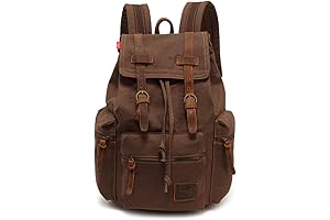 AUGUR Canvas Backpack for Boys - School College Hiking Travel