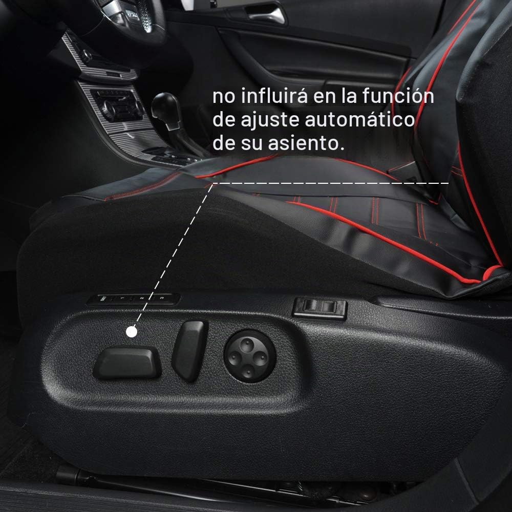 AUTOYOUTH Fundas de Asiento de Coche Delanteras de Piel sintética, Estilo de Moda, Asiento de Coche con Respaldo Alto, Protector de Asiento de Coche