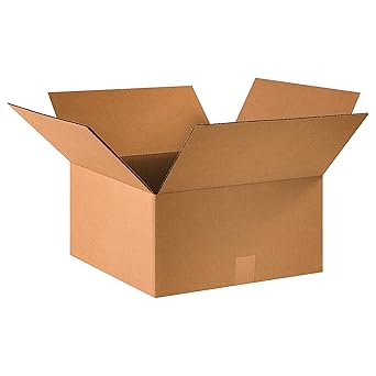 Partners Brand P16168 Corrugated Cardboard Boxes, Moving Packing Cartons, 16
