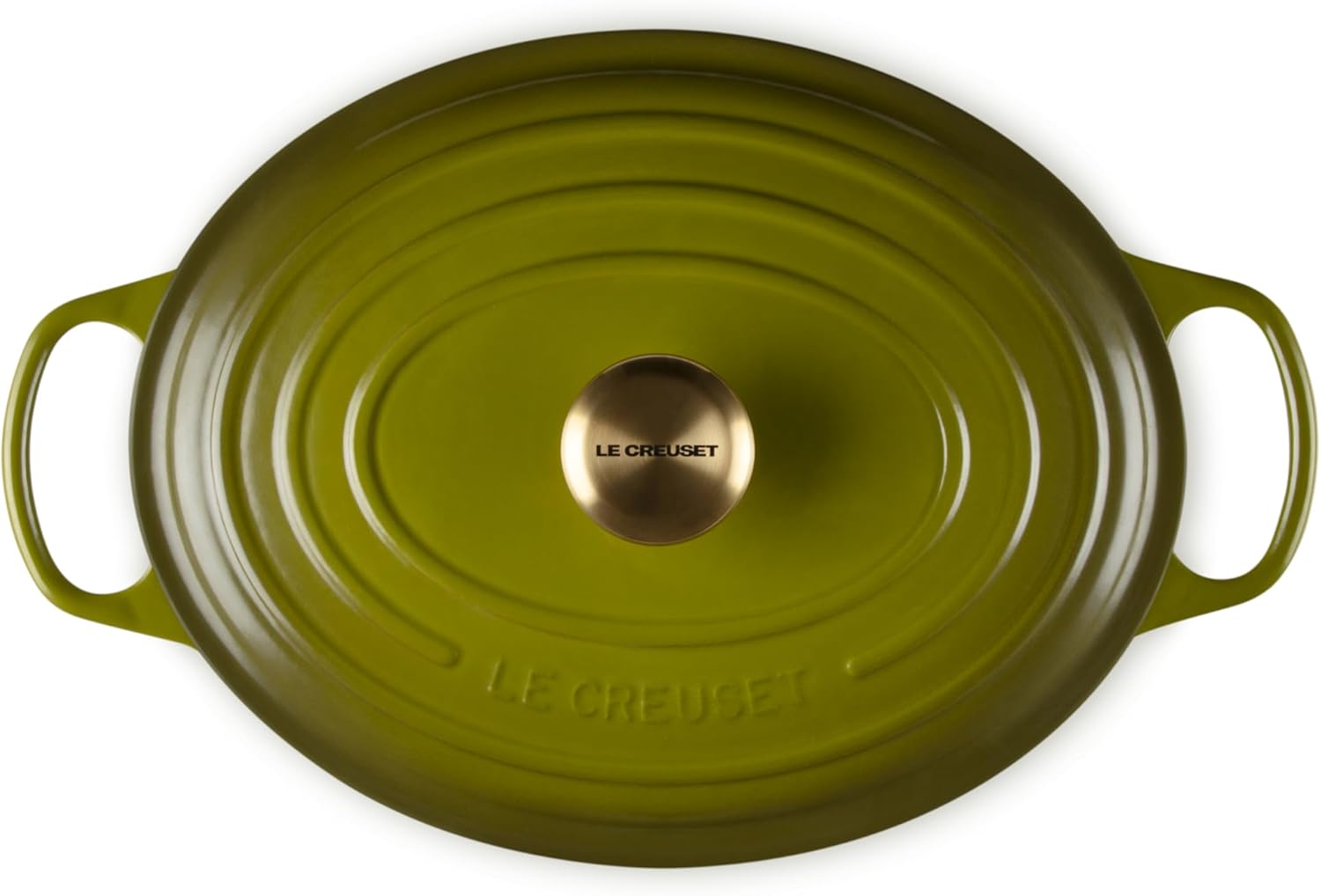 Le Creuset Enameled Cast Iron Signature Oval Dutch Oven, 6.75qt., Olive Olive 6.75 qt