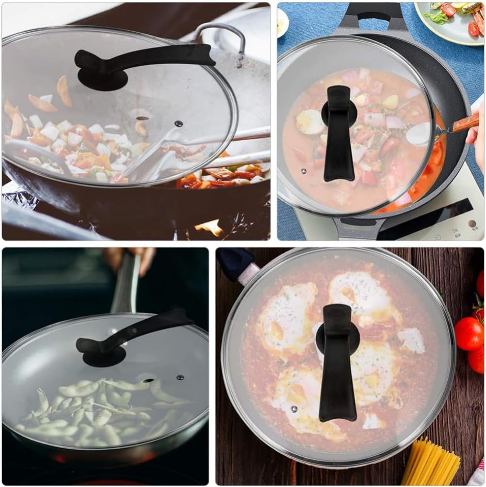 Edelstahl-Kochgeschirr Edelstahl Glas Universal Deckel Ersatzabdeckung für Töpfe Pfannen Pfannen Woks Klarglas Kochtopf - 38 cm