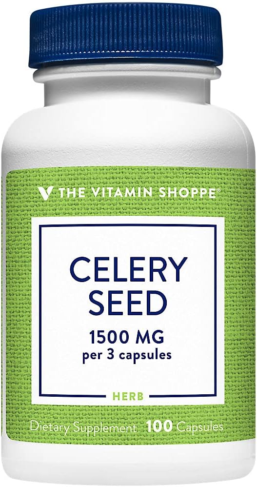 The Vitamin Shoppe Celery Seed 1,500MG, Herbal Support That Provides Circulatory