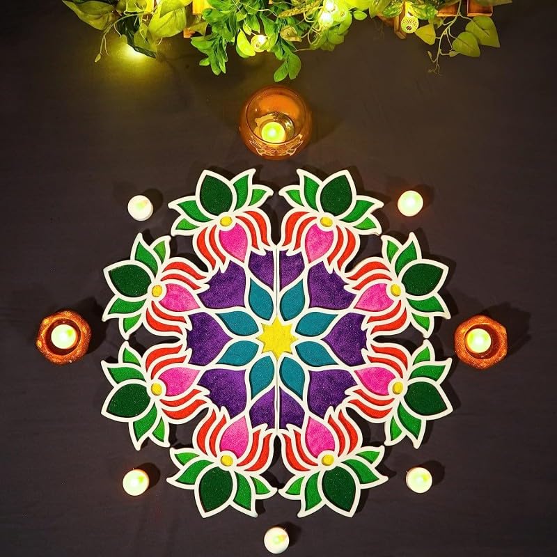 SHILP HANDICRAFT Reusable Portable Rangoli Template Mat. Readymade Rangoli Stencil Craft. Wooden Base. Just Fill With Rangoli Or Petals. Traditional Design With Modern Day Ease Of Uss (11.5 Inch) (B0DGDV3FF9) Amazon Price History, Amazon Price Tracker