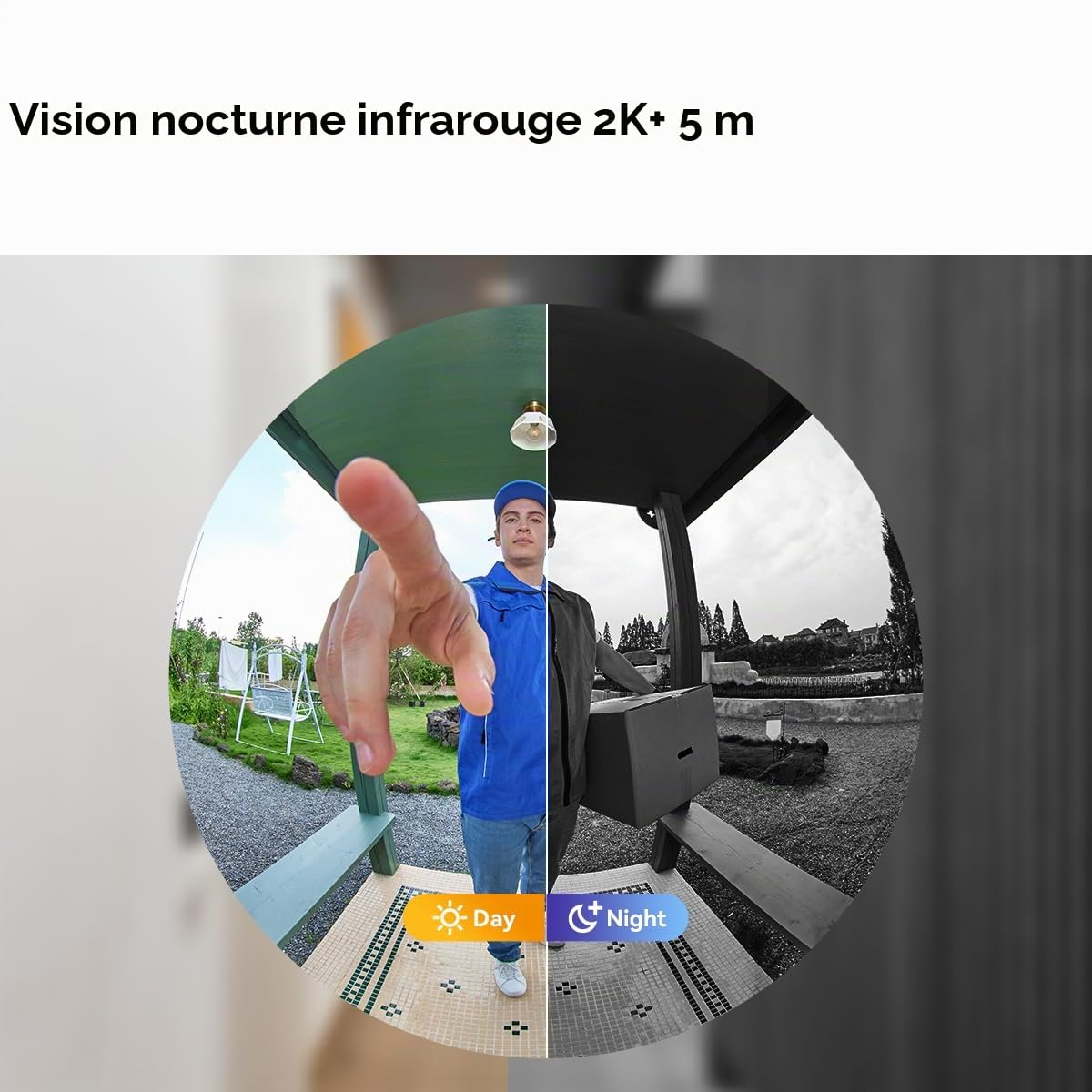 Imou Kit de 3 sonnettes de porte, 2K+/4MP, batterie rechargeable Wi-Fi, sonnette vidéo avec carillon enfichable