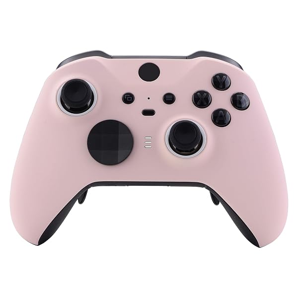 eXtremeRate Cover Custodia per Xbox Elite Series 2 Controller Model 1797,Copertura Frontale Scocca Guscio Ricambio per Xbox Elite Series 2 Controller Wireless Core&2 Anelli-Rosa