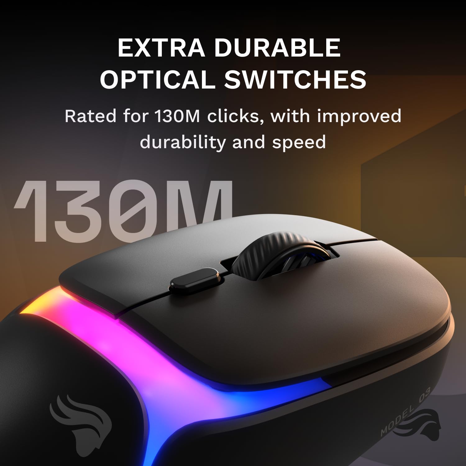 Glorious Mouse para jogos O3 sem fio para jogos - sistema de