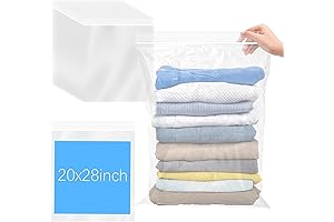 Extra Large Plastic Zipper Storage Bags for Blankets