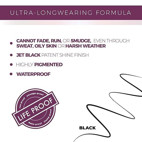 Miniatura 5 de Blinc Micropoint - Delineador de ojos líquido con punta de fieltro ultra precisa, sin saltos, ultra duradero, altamente pigmentado, impermeable,