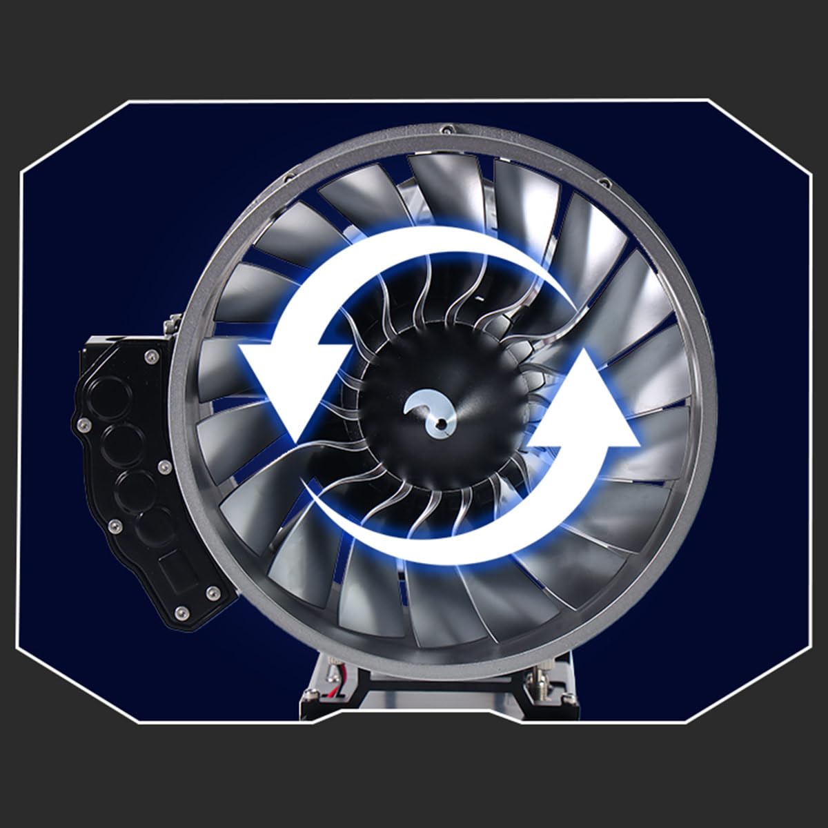 DM121 Turbofan zestaw modelarski silnika samolotu, "zrób to sam", metalowy, mechaniczny silnik Jet Engine, napędzany elektrycznie silnik z podwójną cewką, wysoki współczynnik obejścia, prezent dla