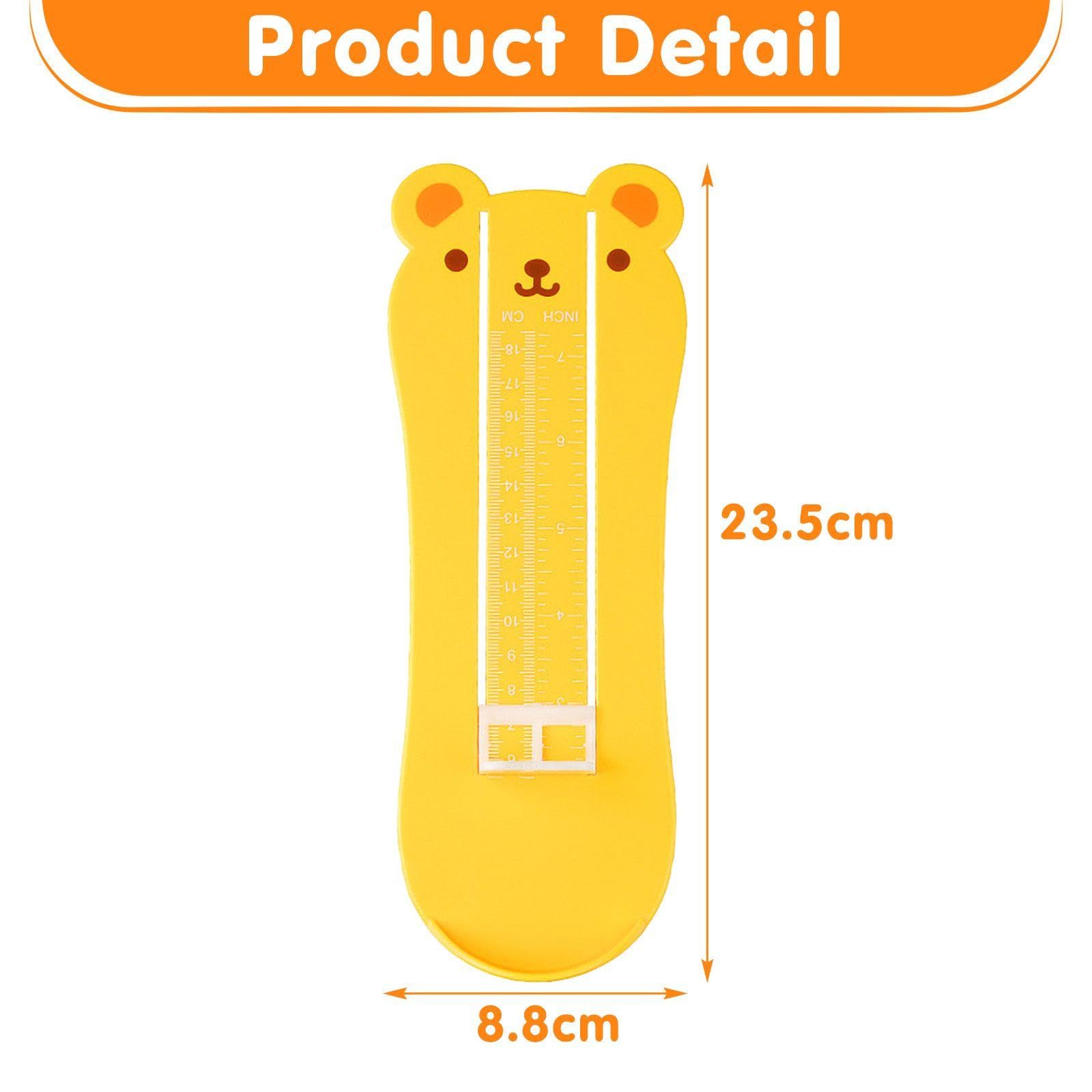 3 Pezzi Di Strumento Di Misurazione Dei Piedi Per Bambini, Strumento Di Misurazione Carino, Sovrano Bären Kinderfuß, Dimensione Della Scarpa Per Bambini (Dimensioni Della Gran Bretagna).