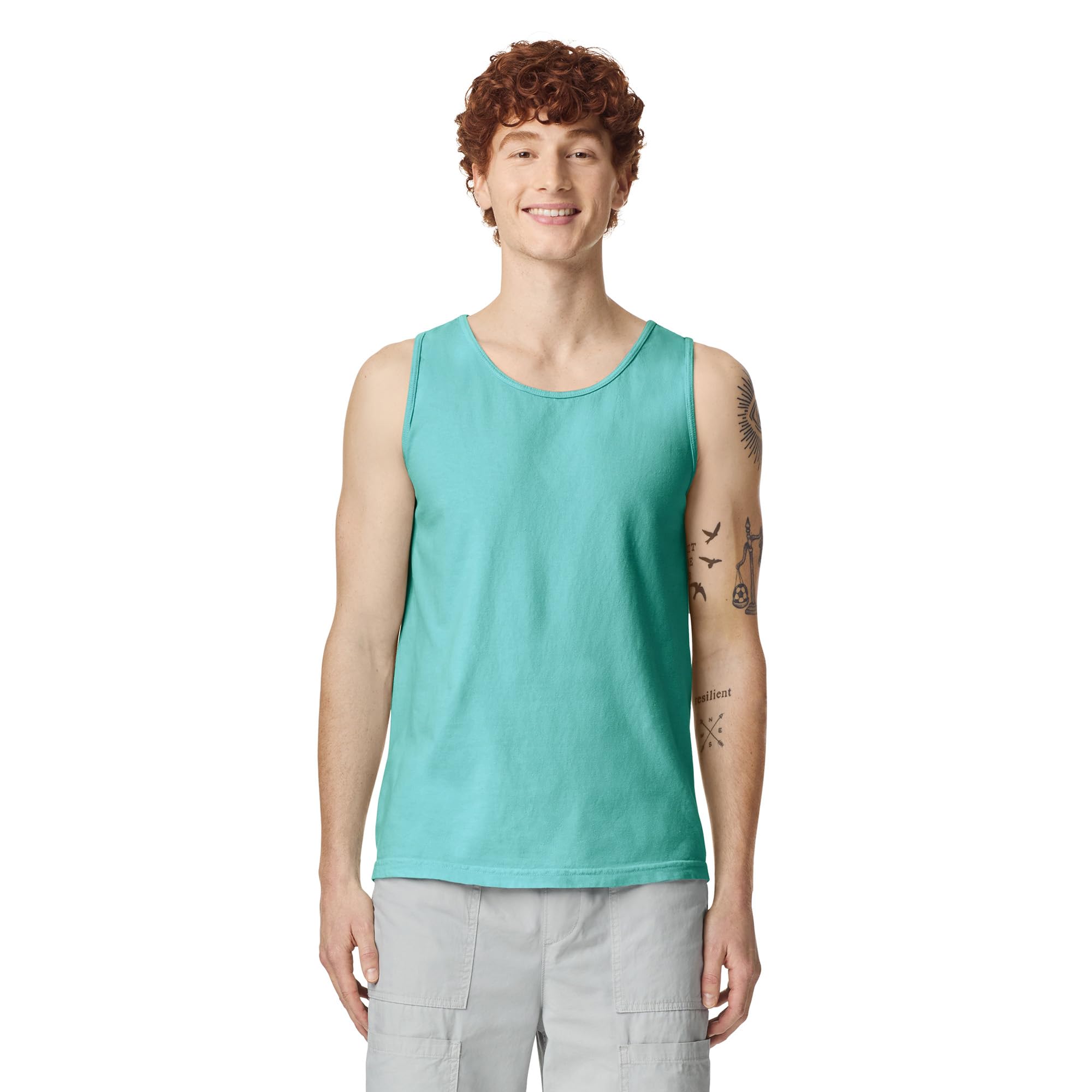Men's Adult Tank Top, Style 9360, Chalky Mint, Large