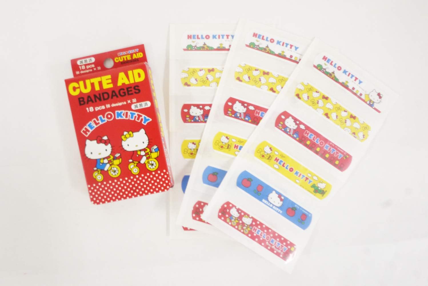 Amazon 3箱セット ドラえもん 絆創膏 キャラクター ばんそうこう 54枚入り 6デザイン 3シート 3箱 サンタン 絆創膏