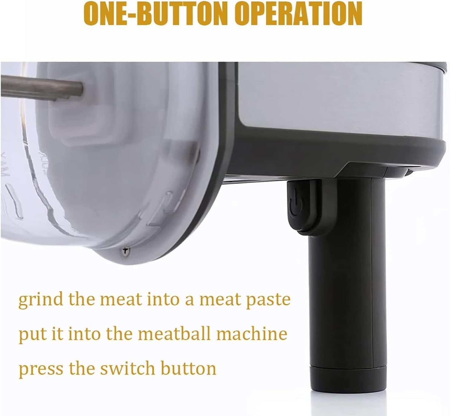 Automatic Meatball Forming Machine, 3pcs/time Automatic Glutinous Rice Ball Fish Ball Sweet Dumpling Maker, Perfectly Create Meatballs, for Meatballs and More