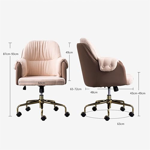 Miniatura 3 de Silla de oficina ergonómica para el hogar, silla de escritorio, silla giratoria ergonómica ajustable para estudio, silla de oficina en casa (color