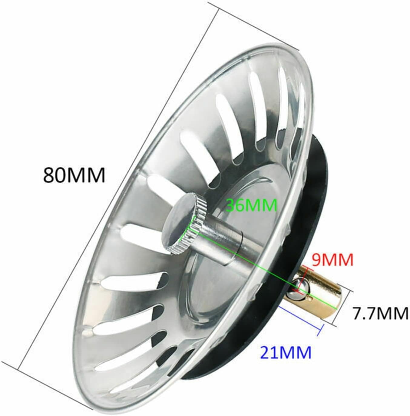 Stainless Steel Kitchen Sink Strainer Hair Floor Bathtub Drain Water Stopper Sink Anti-Clog Bathroom Accessories Plugs