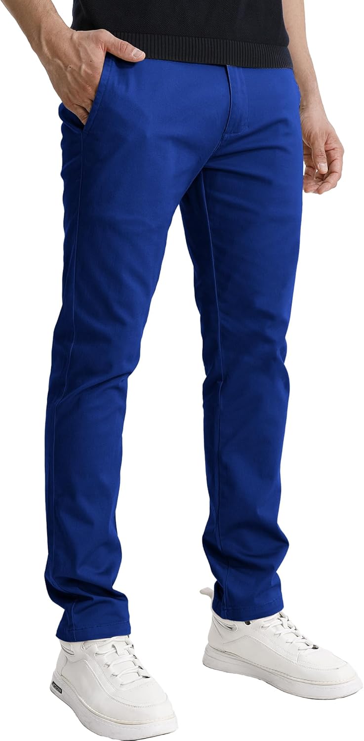 Match Men's Slight Stretch Regular Fit Chino Casual Pants #8105 - Image 2