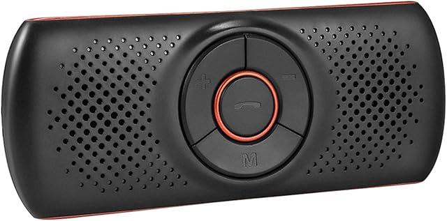 Car Handsfree Bluetooth Kit 2 Phones connected Simultaneously, Long Battery Life Car Visor Bluetooth 4.2 Loudspeaker Work with Siri and Google Assistant