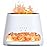 SALKING 2-in-1 Himalayan Salt Lamp & Ultrasonic Essential Oil Diffuser, Aromatherapy Diffuser Cool Mist Humidifier, Original Salt Therapy Lamp, 100% Pure Himalayan Salt, Ambient Glow, 150ml (White)
