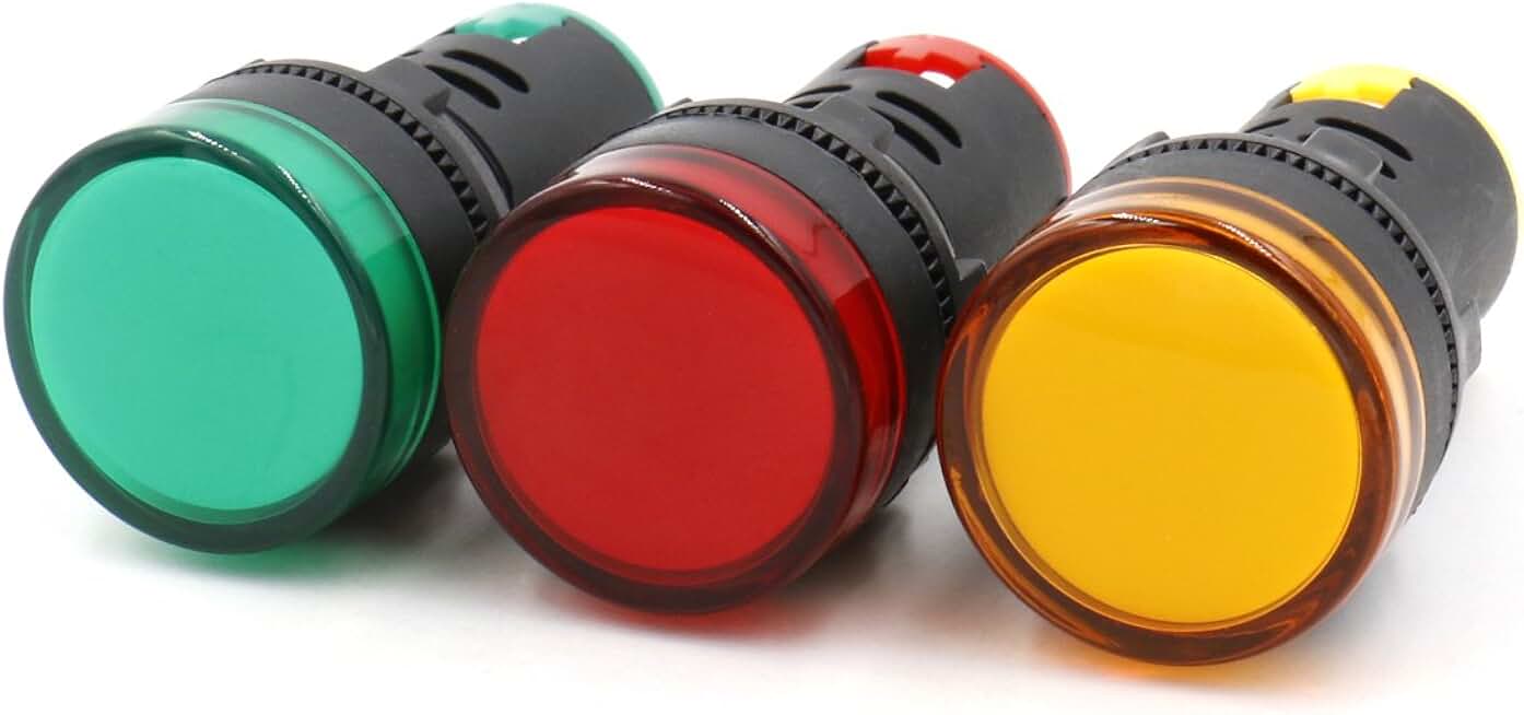 Indicator lamp. лампа сигнальная ad16-22d/s31 ac-220v. индикатор red/green 220v. индикаторная лампа 110 вольт. Rafi 1.