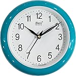 Matiz Analog 30 cm X 30 cm Wall Clock | Brown | with Glass | Standard| 777 Sky Blue