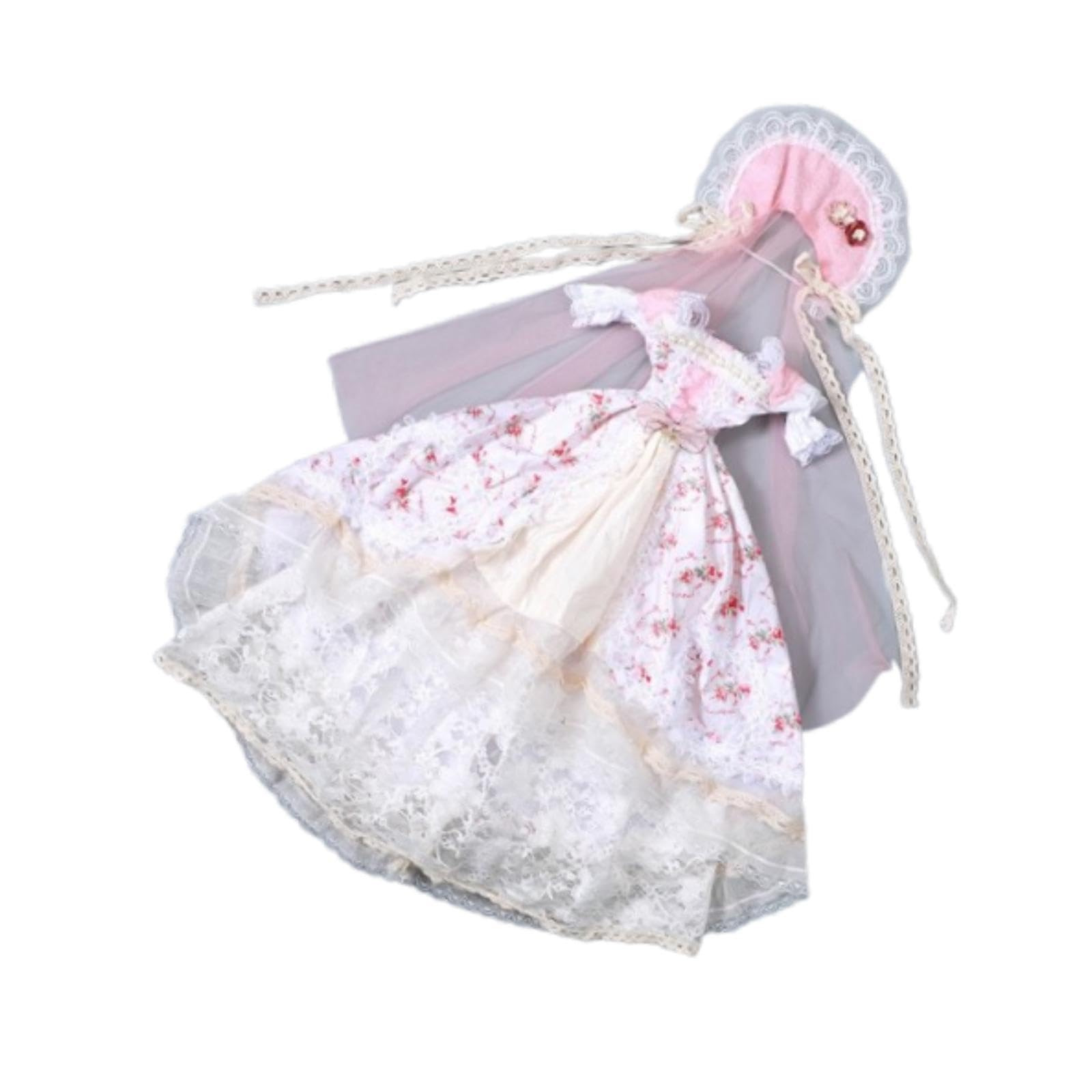 Qianly 1/3 Puppenprinzessin Kleid Cosplay für 23,62 Zoll Actionfigur Puppe Hände An