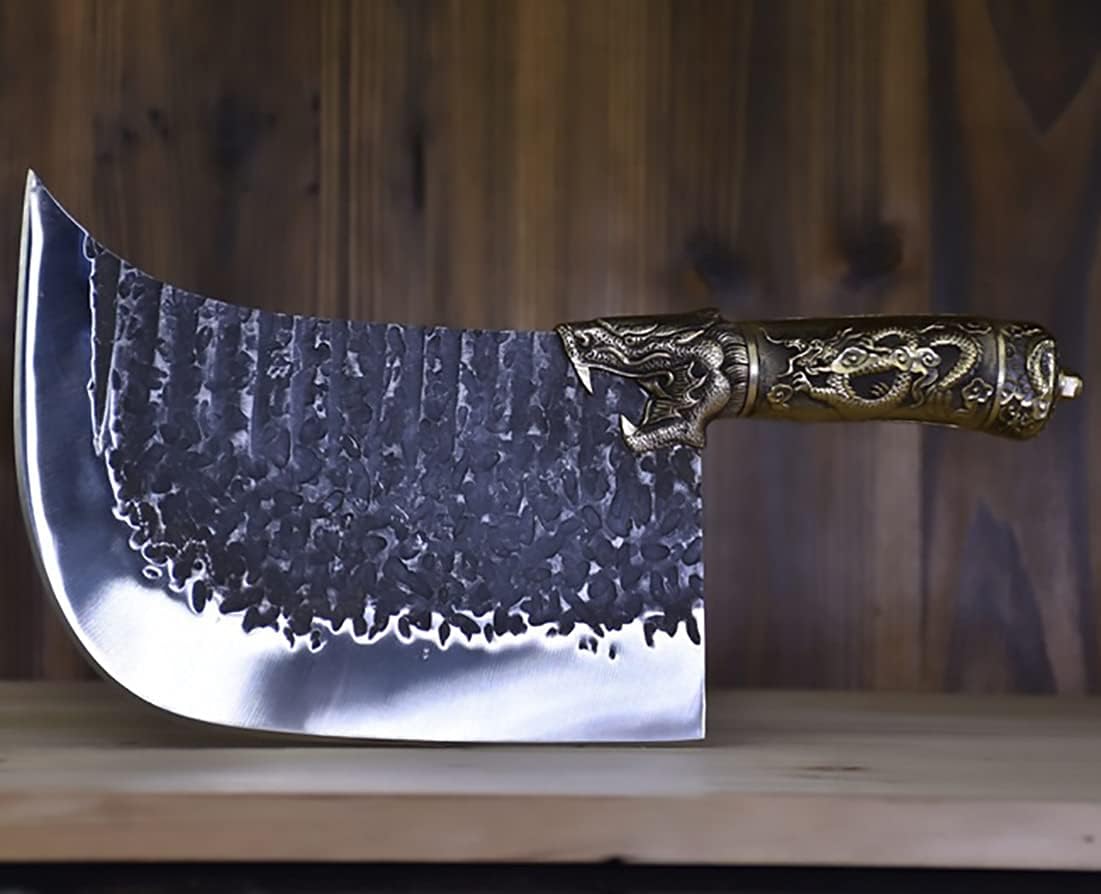 Meat Cleaver, Household Meat Cleaver Machete Longquan Machete Butcher Chop Bone Knife Heavy Meat Cleaver (Color : G-cd183)