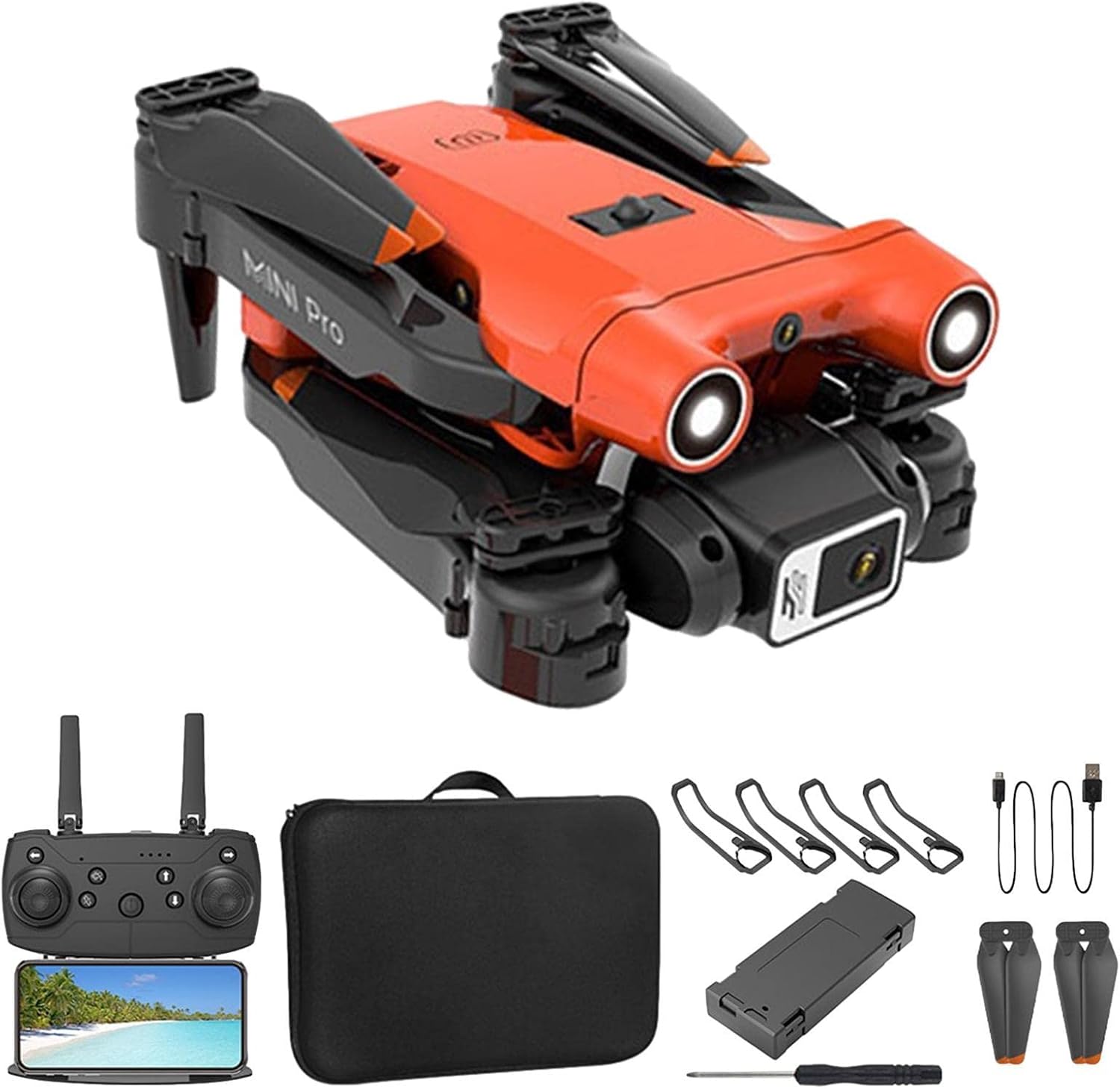 Mini Drone for Beginners E63 4K Drones with HD Single/Dual Cameras