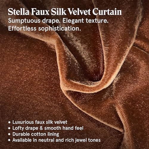 Image of HiEnd Accents Stella Faux Silk Velvet Copper Brown Long Lumbar Pillow