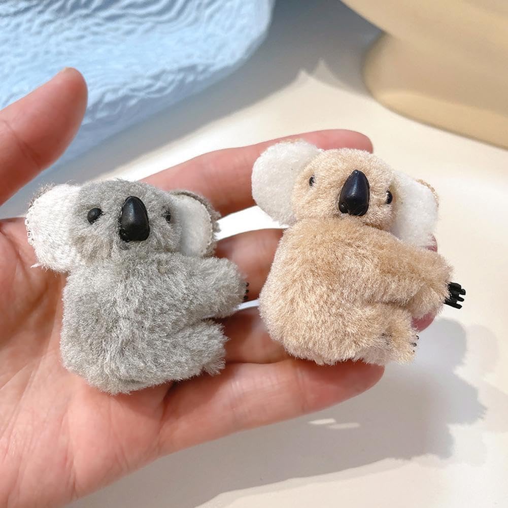 Koala Bear Hair Decoration Hair Clips Hairpins Animal Hair Claw Clip Plush Koala Bear Hair Claw Cute Hair Clips Hairpins Cute  main image 4
