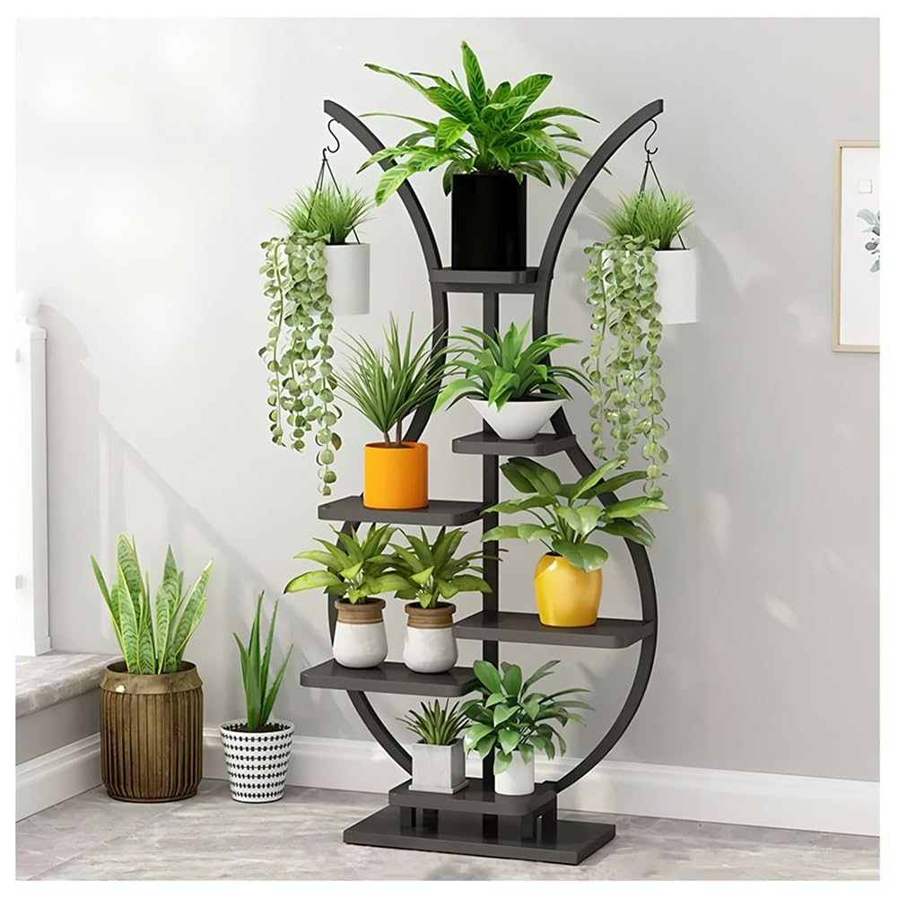 Étagère à fleurs en métal robuste pour sublimer le balcon et le salon
