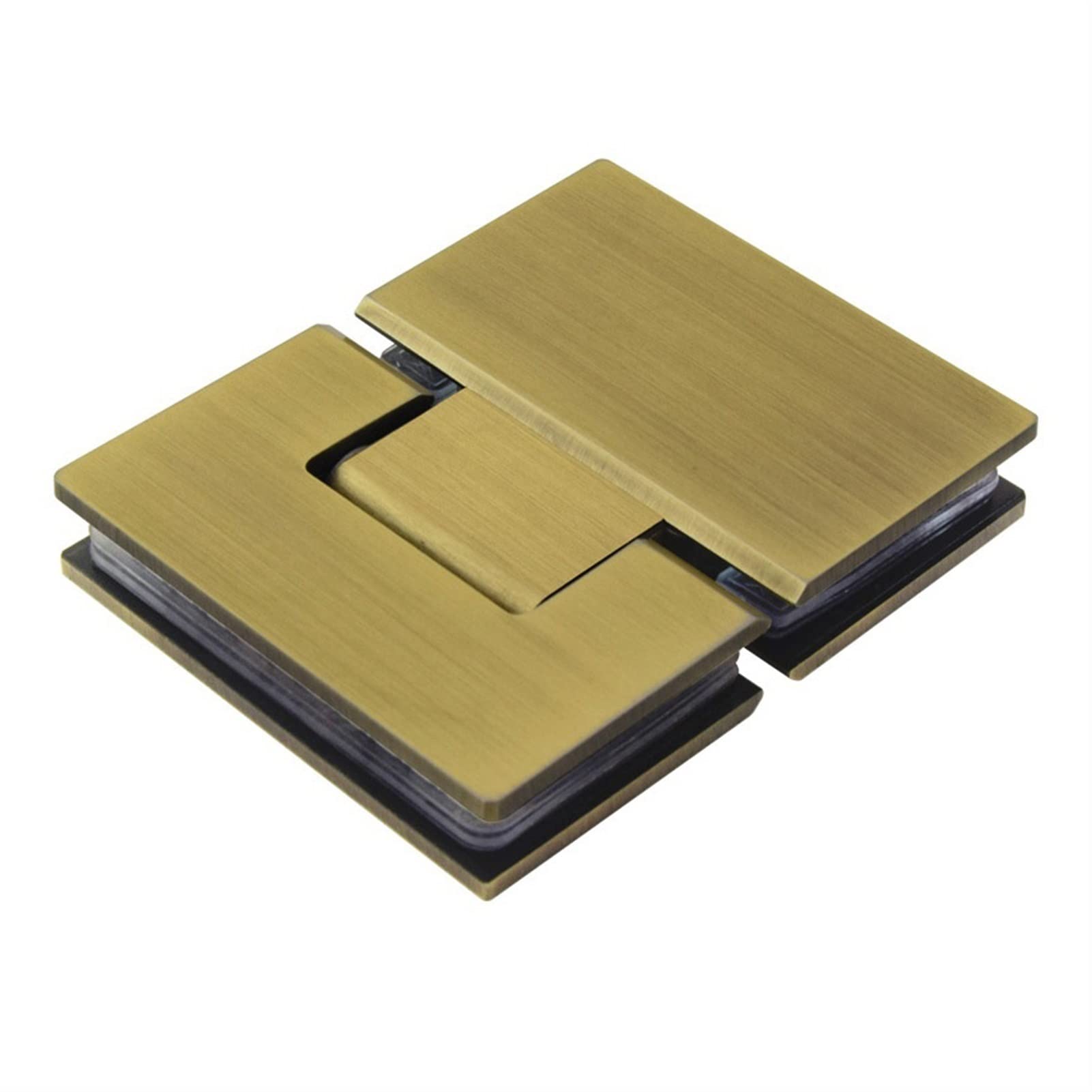 180° Glass Door Hinges, Heavy Duty 304 Stainless Steel Bathroom Clip for 6-12mm Frameless Hinge