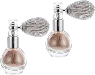 SAFIGLE 2Piezas Spray De Resaltador Corporal Maquillaje Facial Decoración Para Ocasiones Especiales Para Mujeres Color Champán