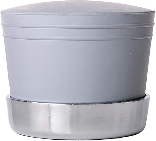 E-Z 2CAP - Tapa de mazo de goma con anillo de retención de acero una tapa de mazo de repuesto de goma gris que no daña para mazos de pisos de madera