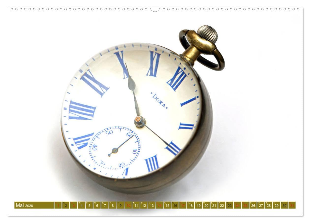 Taschenuhren (hochwertiger Premium Wandkalender 2026 DIN A2 quer), Kunstdruck in Hochglanz: Der Kalender für Liebhaber und Sammler von Taschenuhren. (CALVENDO Hobbys)