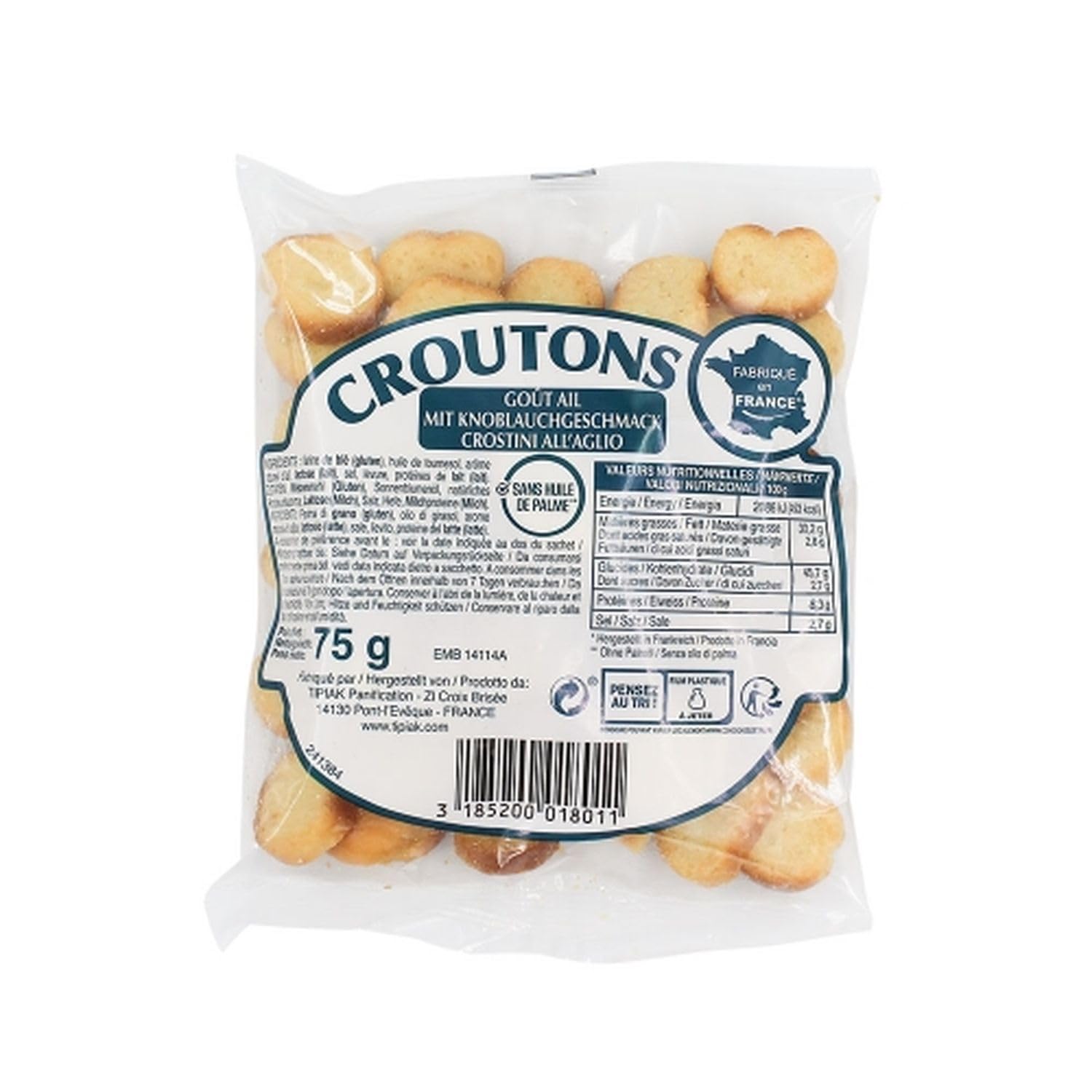 Lot 20x Croûtons goût ail - Sachet 75g