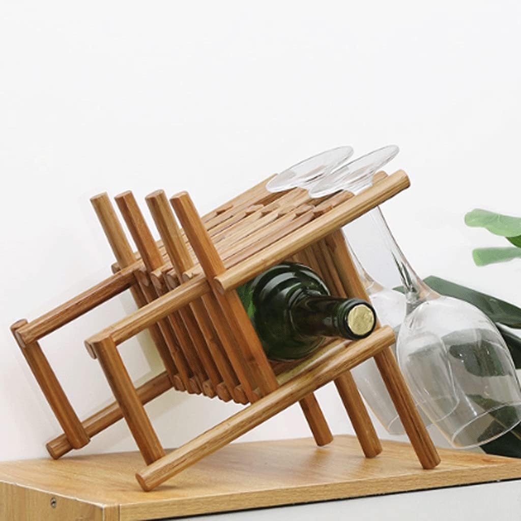 Solid Wood Wine Rack Red Vine Goblet Rack Wine Rack That Can Hang Wine Glasses On The Outside Used for Home Furnishings Perfect for Home Decor Kitchen Storage Rack