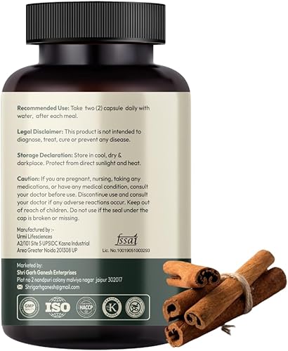 Miniatura 5 de Hurbix Berberine - 1300 mg | Fórmula mejorada 5 en 1 con cardo mariano, cúrcuma y canela | Fórmula premium de alta potencia | 60 cápsulas