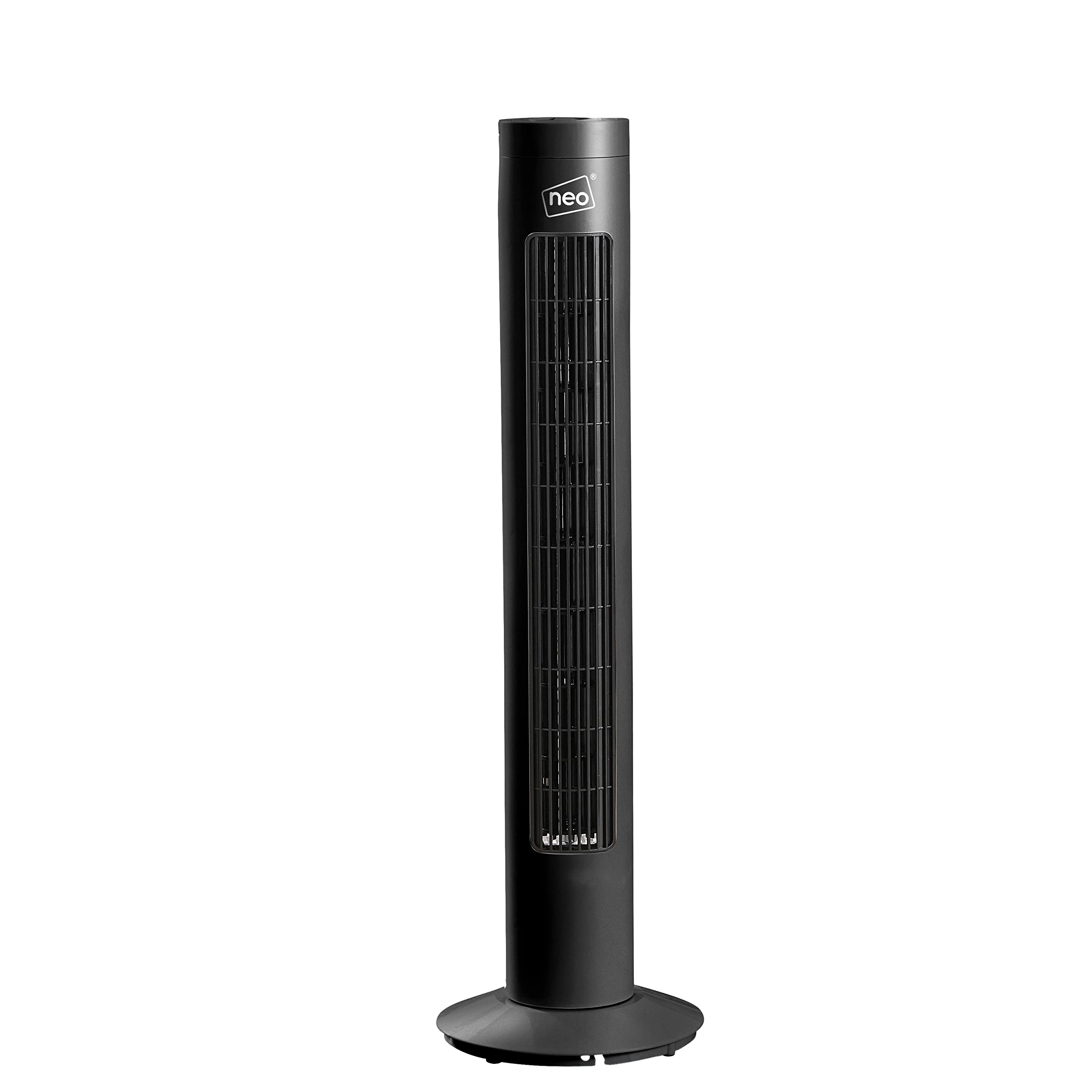 Neo Aroma Infusion Standing Quiet Oscillating Floor Bladeless Quiet Cooling 3 Speed Fan (29 Inch Black)