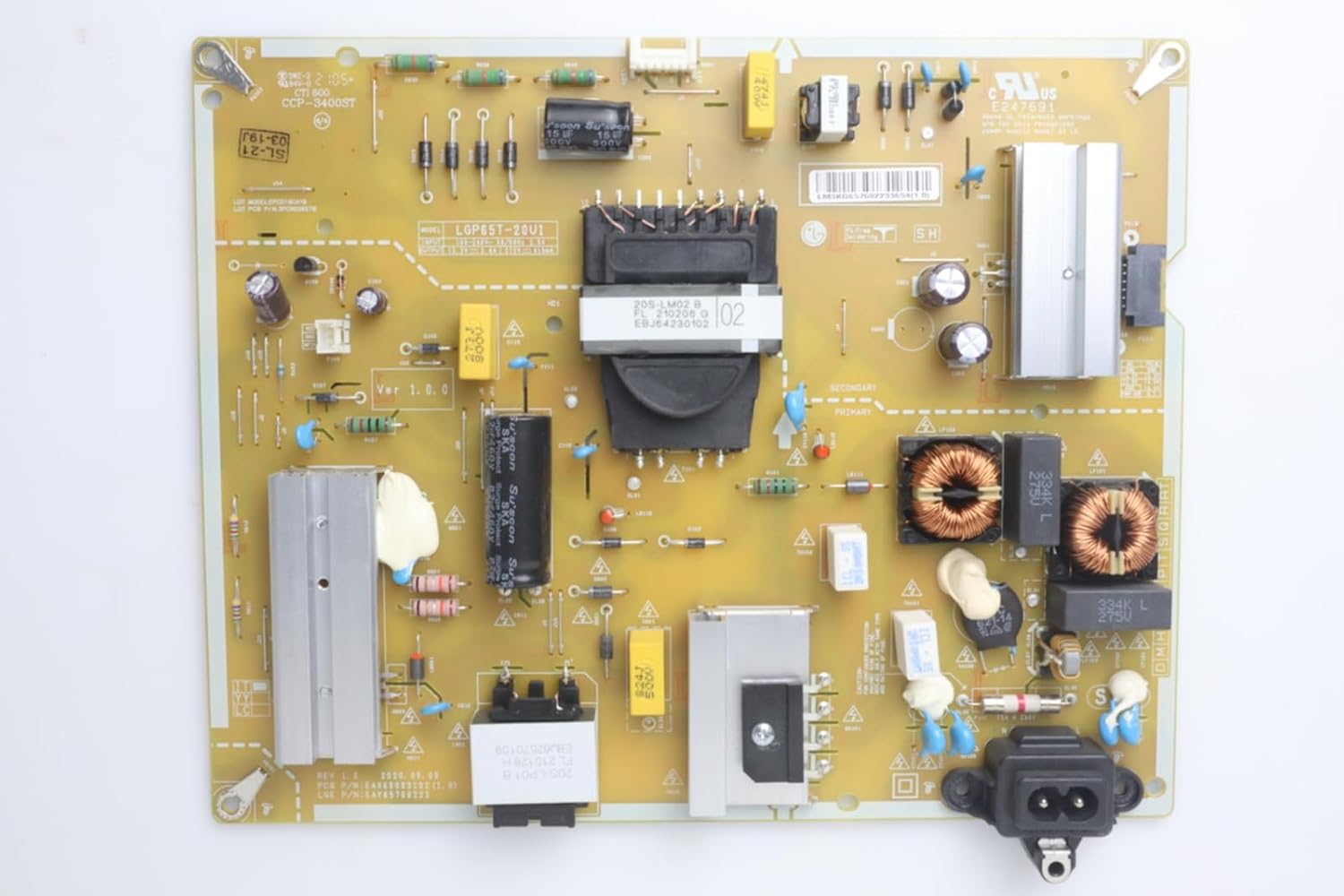 Lutema Television Repair Kit for LG 65UN7300AUD with TV Main Board + Power Supply + TCon + Cables