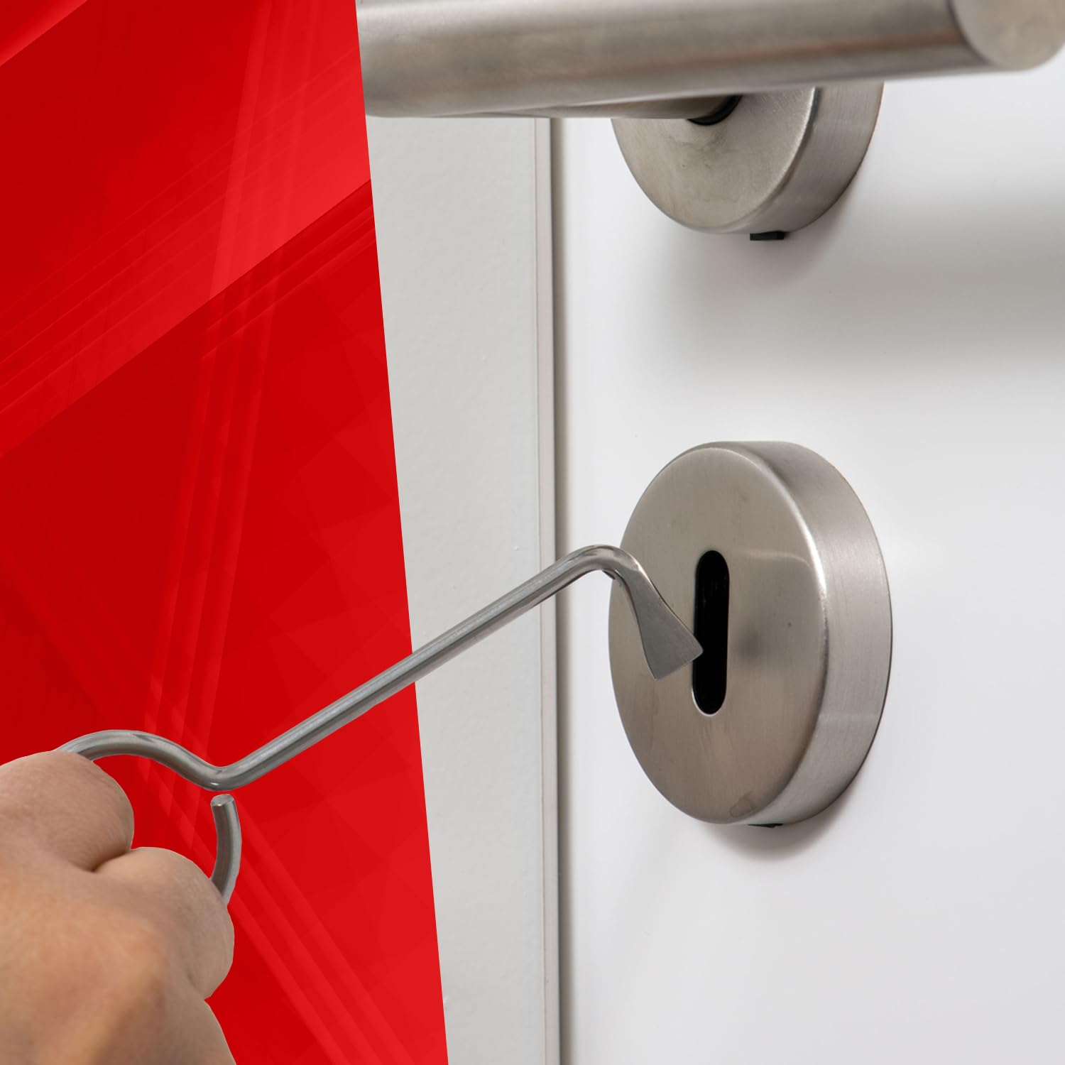 MULTIPICK Juego de ganzúas profesionales - [8 unidades fabricadas en Alemania] Llave universal – Abre casi cualquier puerta – Juego de ganzúas de barba, herramienta de apertura de dirichetet, llave