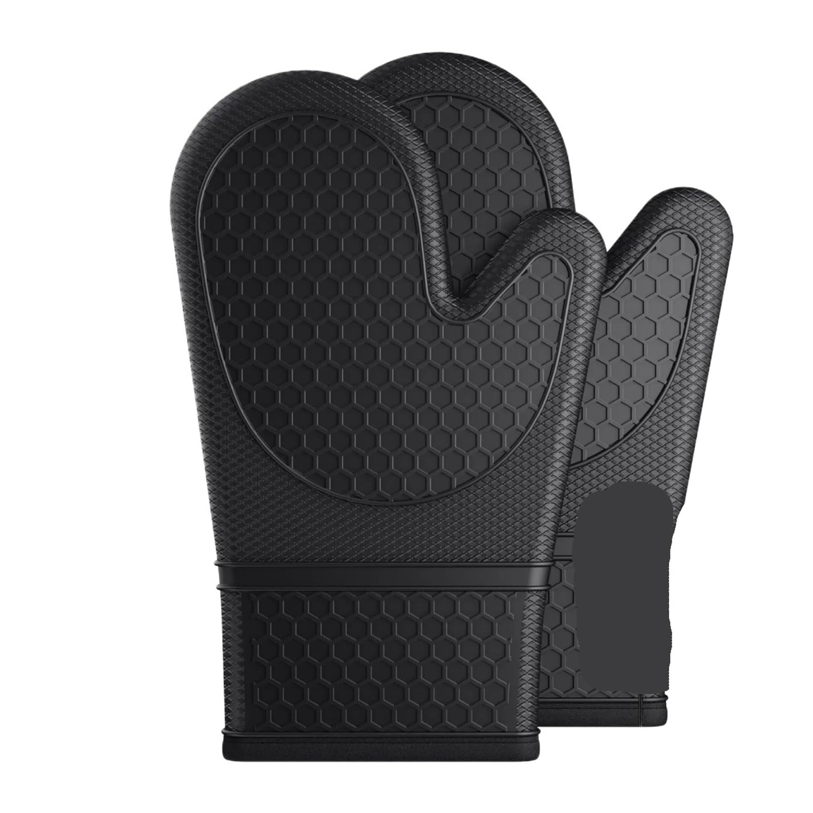 Mitaines de Four en Silicone, résistantes à la Chaleur avec Doublure Douce