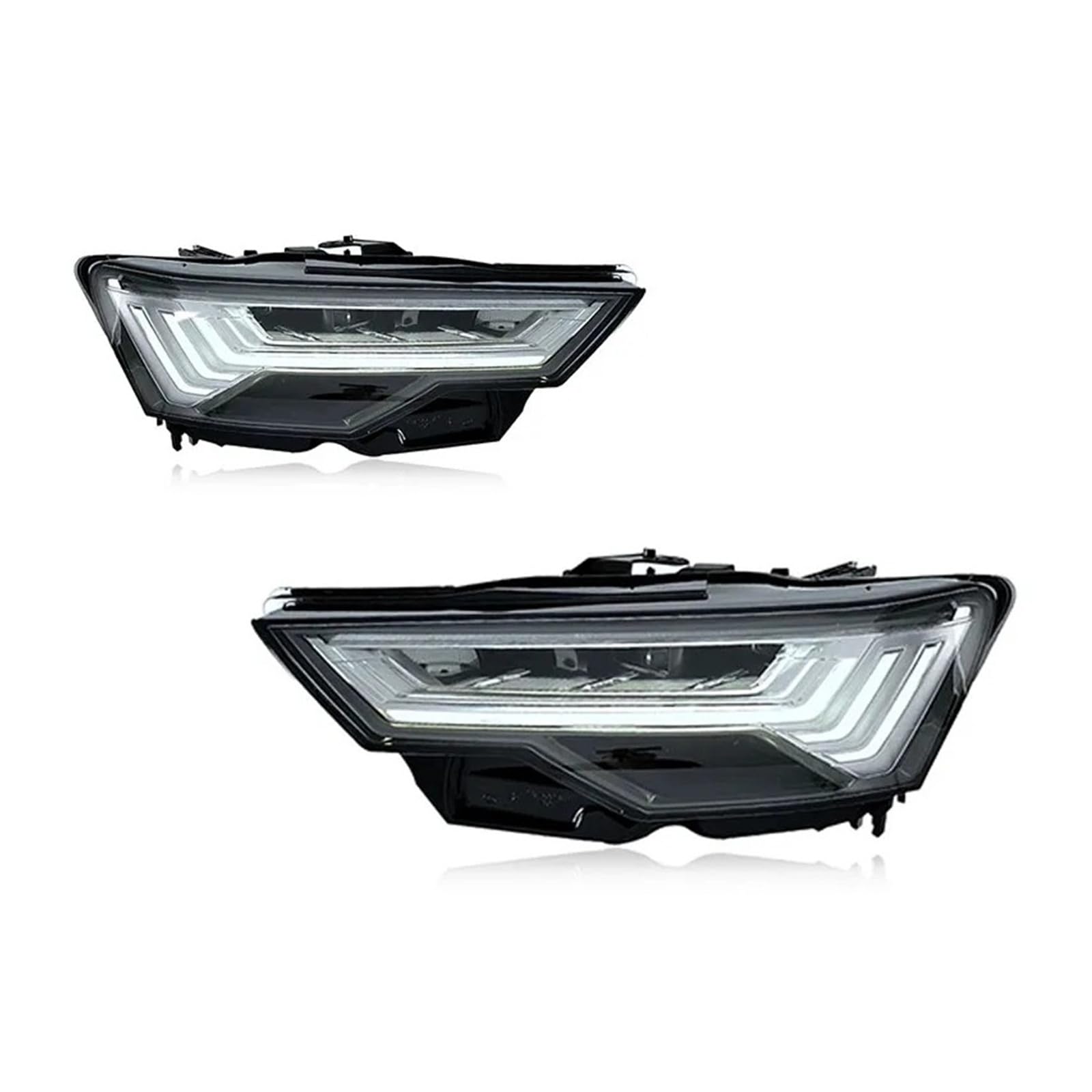Pasuje do Au//di A6L A6 C8 19-24 wysoki styl Led DRL reflektor samochodowy montaż sygnału akcesoria samochodowe zmodyfikowana lampa stylizacja reflektory LED