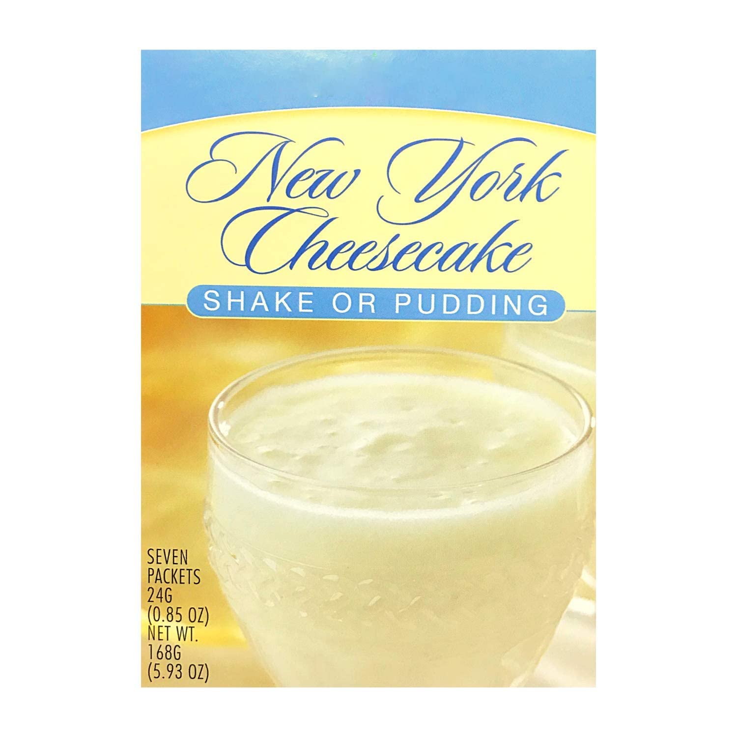 Healthywise Pudding or Shake, Low Calories, 15g Caseinate Protein, Aspartame Free, Low Fat, 7 Servings Per Box (New York Cheesecake)