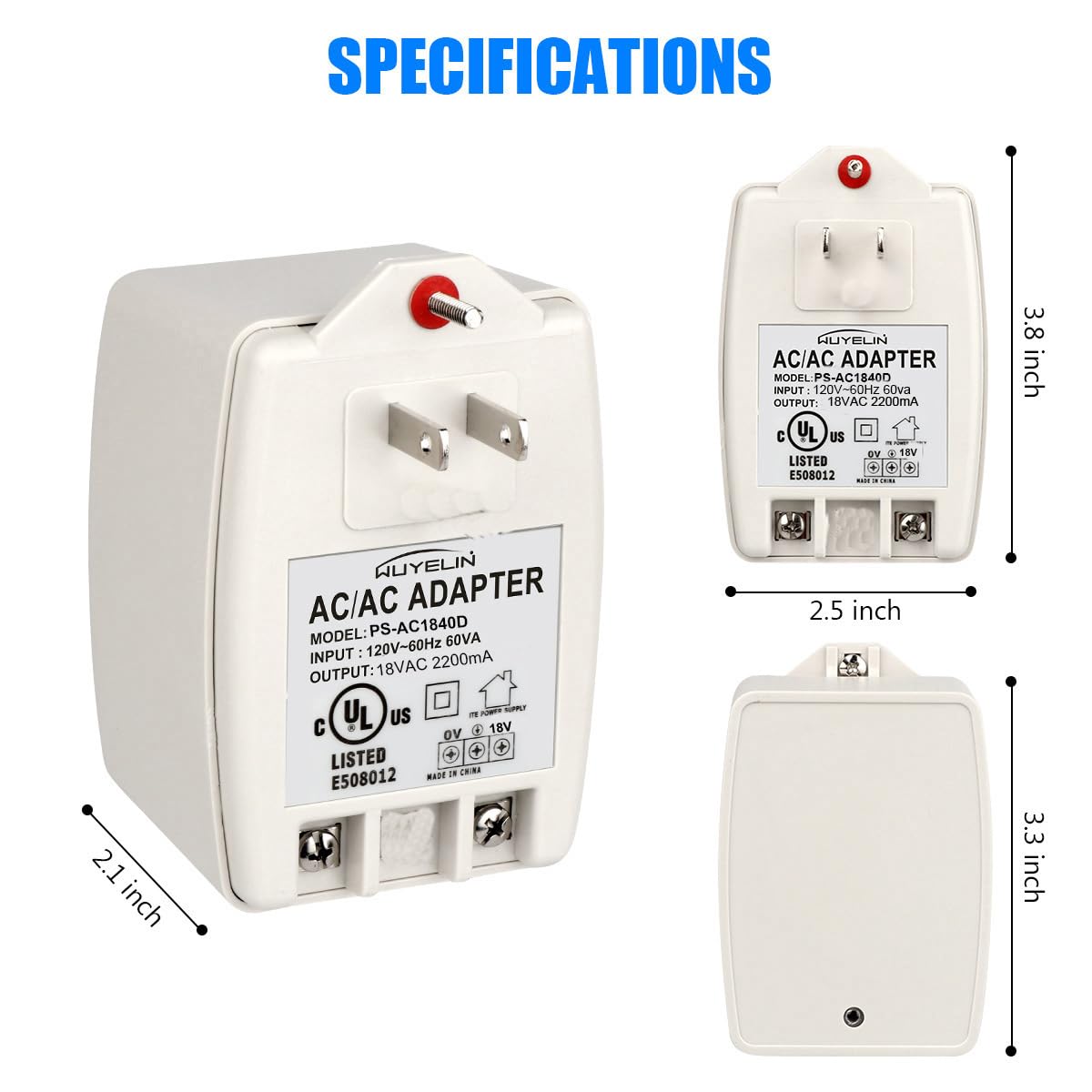 RB570 Replacement Transformer 18VAC Gate Opener Transformer for Automatic gate openers FM500, FM502, PRO3000, PRO4000,SL-1000, SL-2000