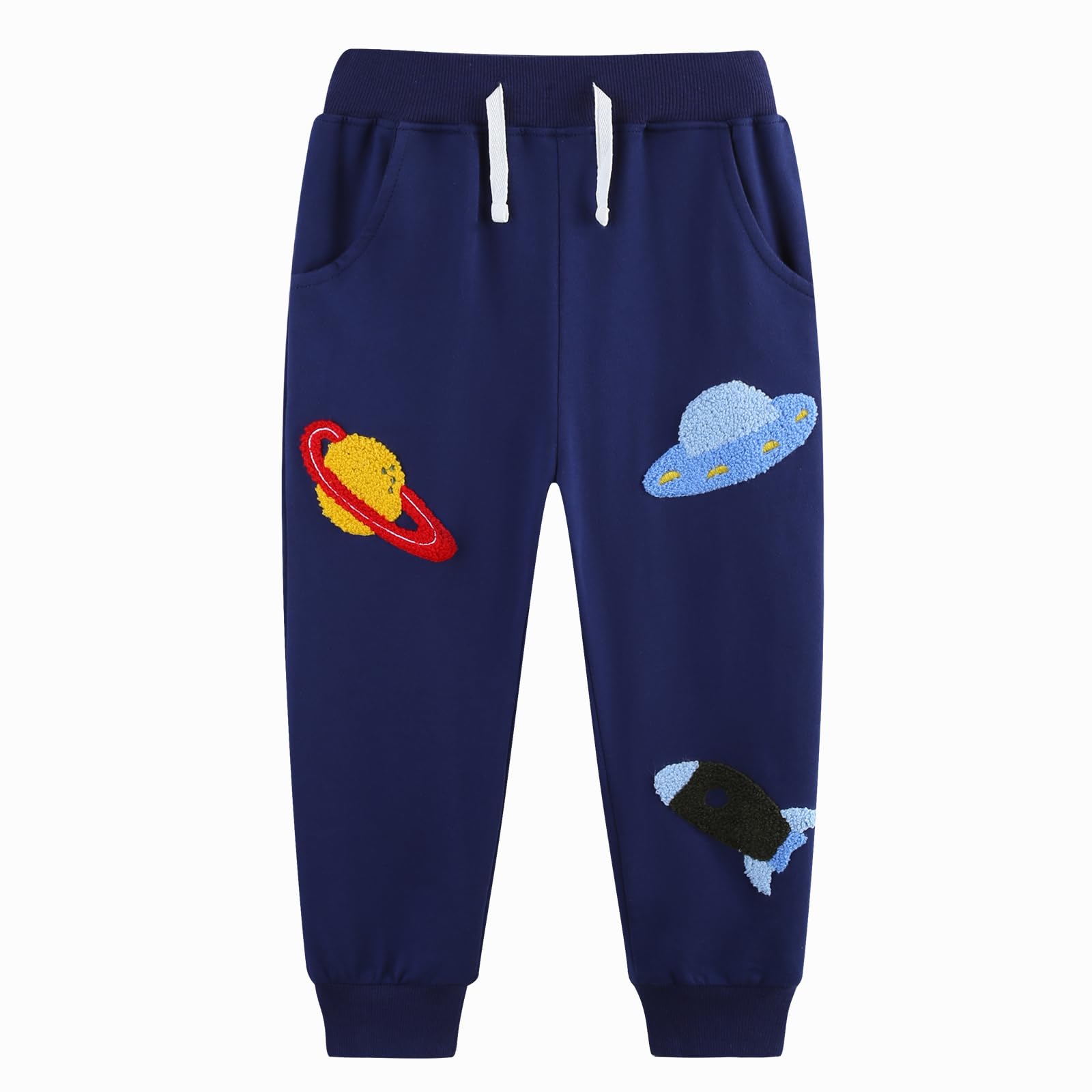 CM-Kid Jogginghose Kinder Jungen Dinosaurier Sporthose Auto Sweathose Weltraumrakete Muster Jogger Hosen 92 98 104 110 116 122